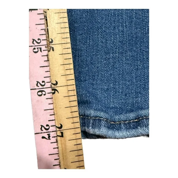 Ibiza Jeans Womens 3 Blue Distressed Ripped Skinny Stretch Style 56-411 DKD5 - Picture 2 of 7